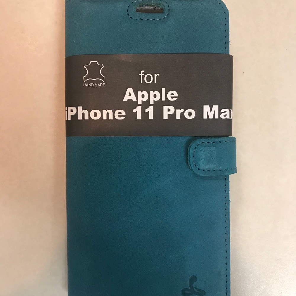 iPhone 11 Pro Max suede wallet case